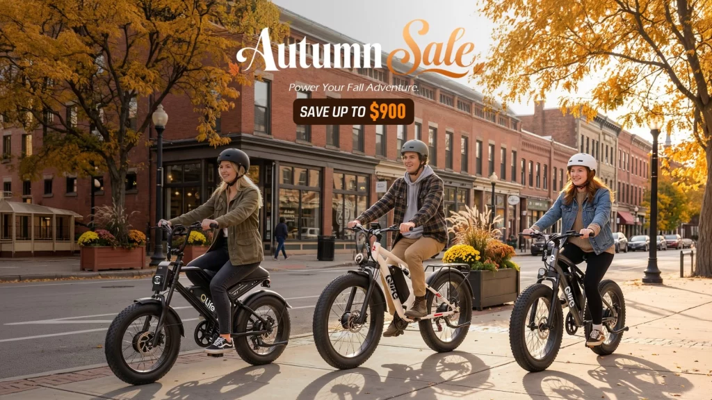 Qlife electric bikes on an open road edi